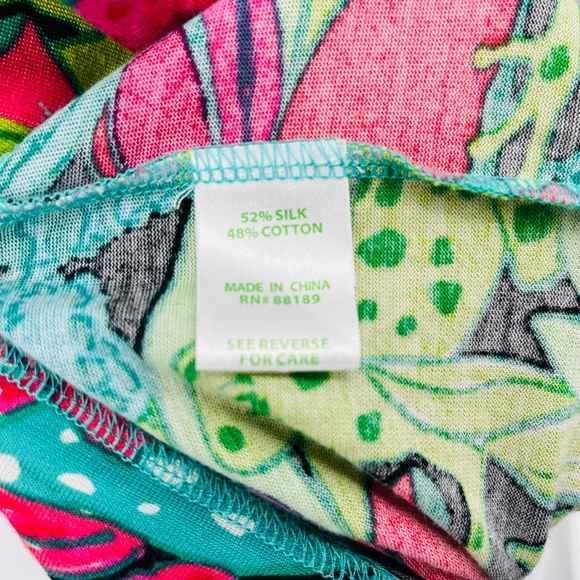 Lilly Pulitzer Whitaker Skip in It dress one shoulder long sleeve floral Size Sm - Picture 8 of 8